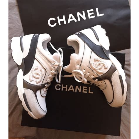 chaussure chanel blanche|chaussure chanel femme.